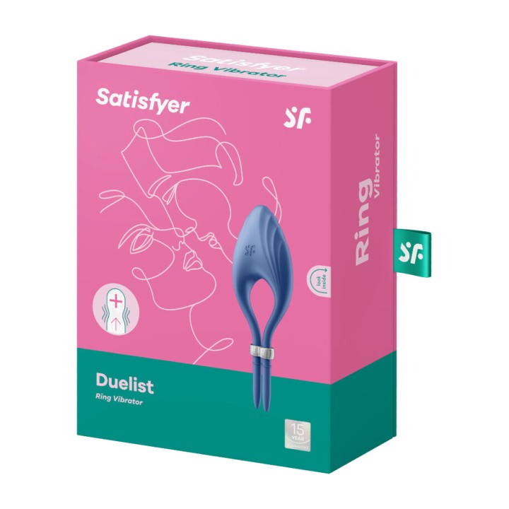 SATISFYER Vibrerend ring voor de penis DUELIST D-231897VAR