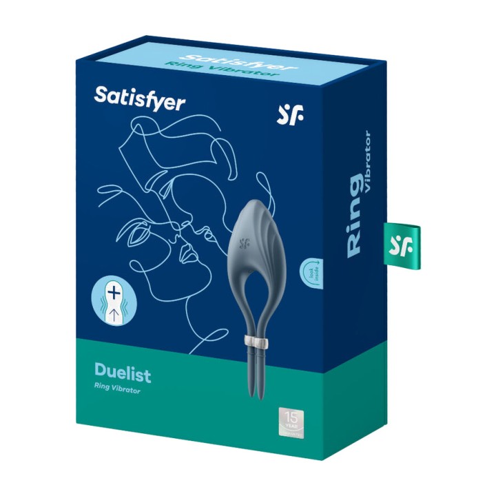 SATISFYER Vibrationsring für den Penis DUELIST D-231897VAR