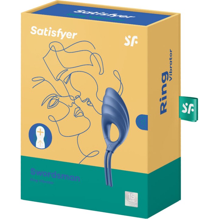 SATISFYER Vibrationsring für den Penis SWORDSMAN D-231810VAR