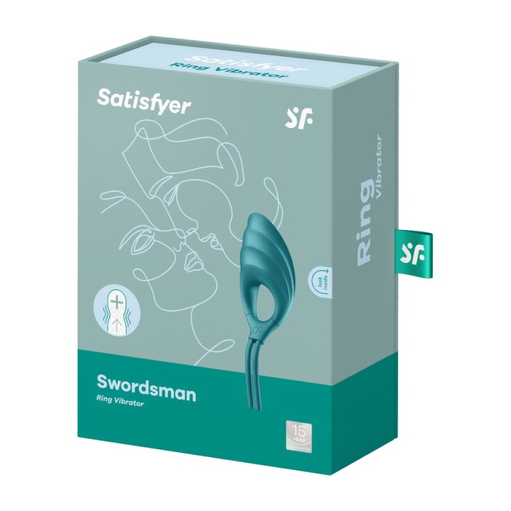 SATISFYER Vibrationsring für den Penis SWORDSMAN D-231810VAR