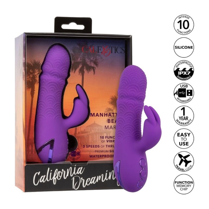 CALEXOTICS Vibrátor so štětcom CALIFORNIA DREAMING MANHATTAN