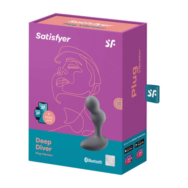 SATISFYER Anal vibrátor alkalmazás kompatibilis DEEP DIVER