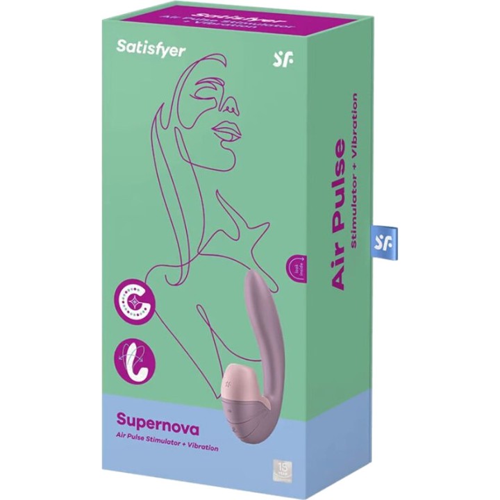 SATISFYER Aspirador de clitóris com vibração SUPERNOVA