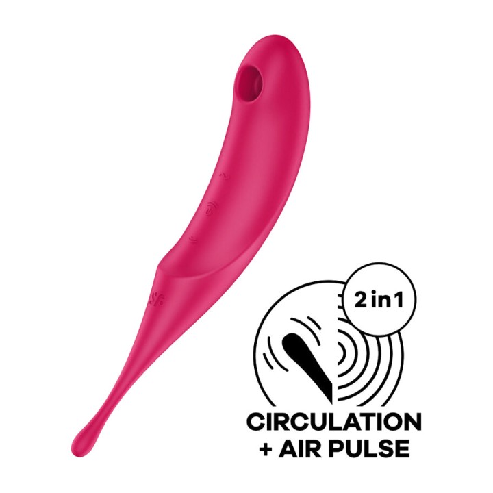 SATISFYER Aspirador de clítoris amb vibració TWIRLING PRO