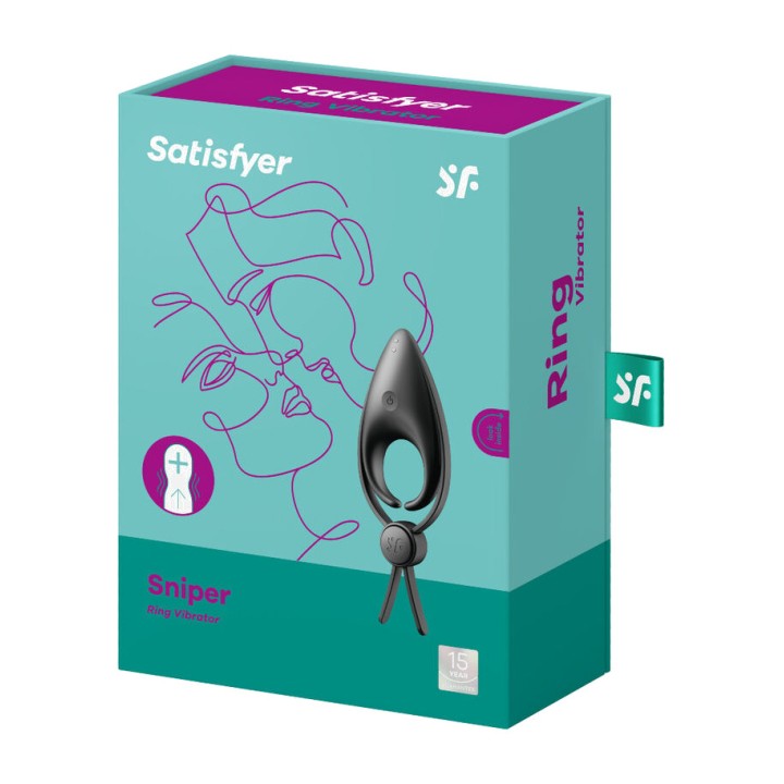 SATISFYER Anello vibrante per il pene SNIPER D-231415VAR