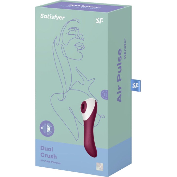 SATISFYER Clitoral vacuum pump with vibration DUAL CRUSH