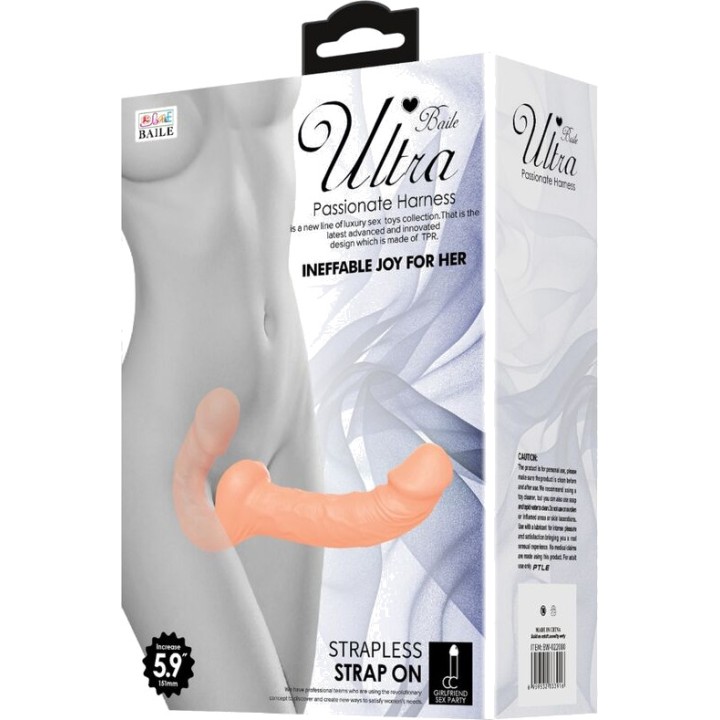 BAILE Dildo con arnés sin sujeción ULTRA PASSIONATE