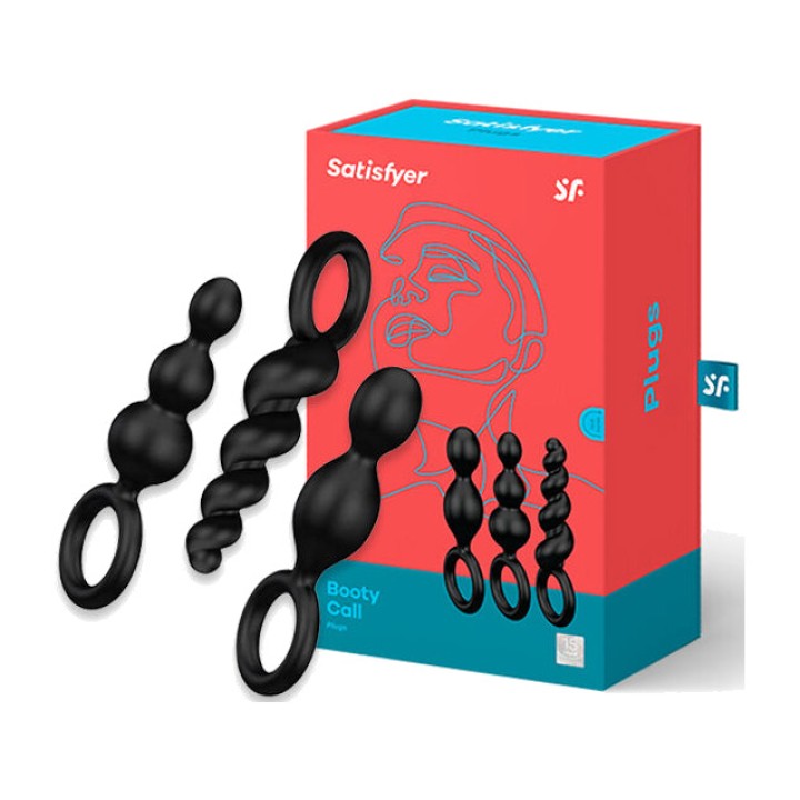 SATISFYER Analklips sæt 3 PCS D-218452VAR