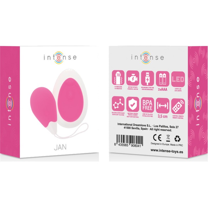 INTENSE Vibrátor s dálkovým ovládáním JAN D-221059VAR