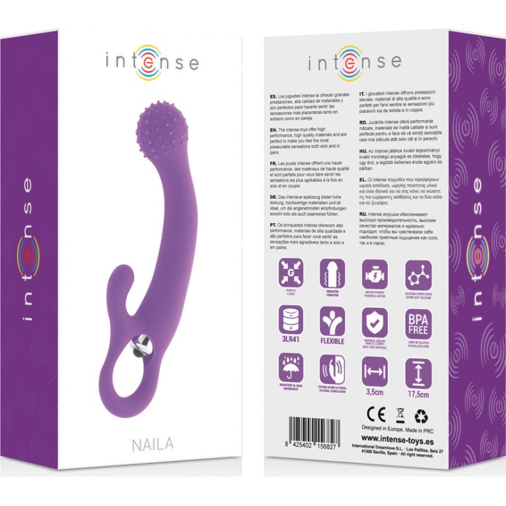 INTENSE Vibrator de silicong NAILA D-216064