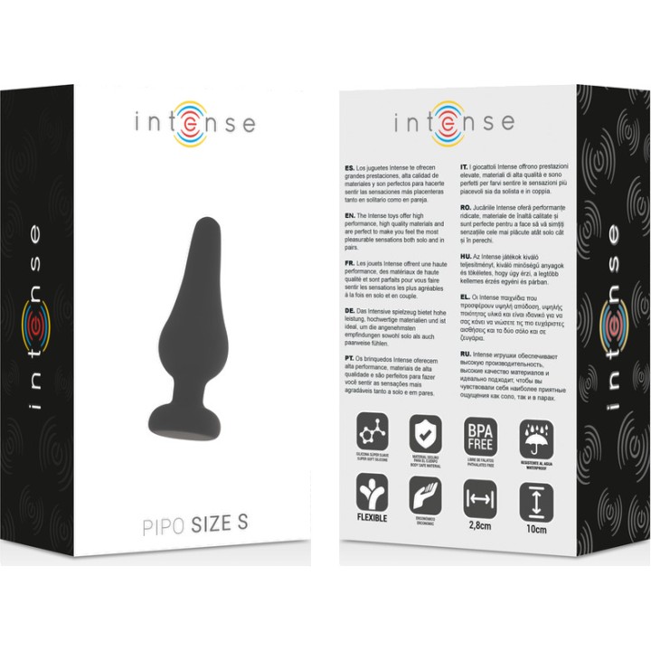 INTENSE Analplug af silicon PIPO D-216039VAR
