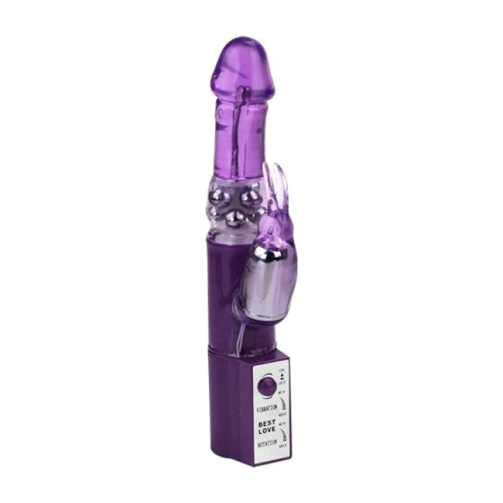 BAILE Rotating rabbit vibrator with pearls HOT LADY II
