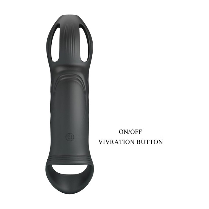 PRETTY LOVE Rechargeable penis vibrator ring CRAIG D-246156