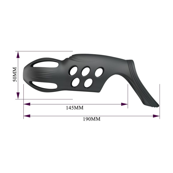 PRETTY LOVE Rechargeable penis vibrator ring CRAIG D-246156