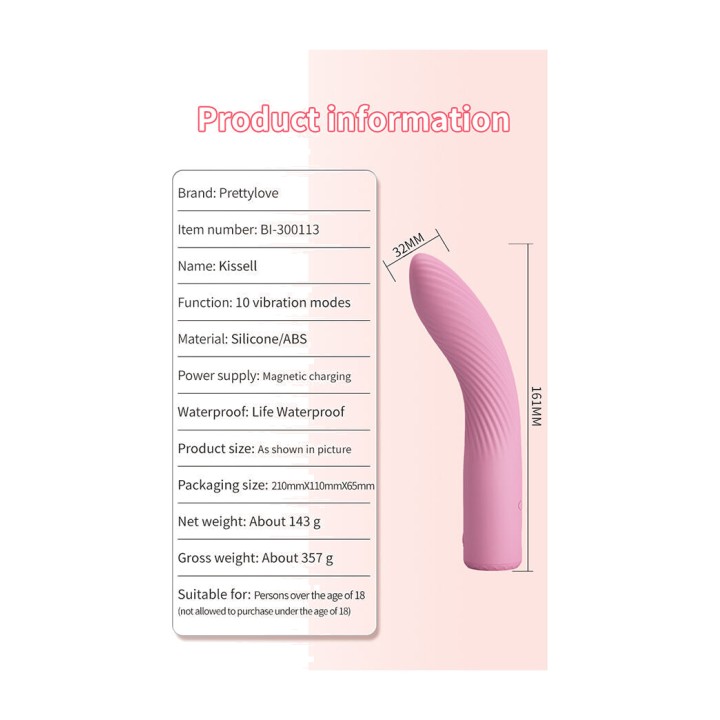 PRETTY LOVE Vibrátor G-bodka KISELL D-245177