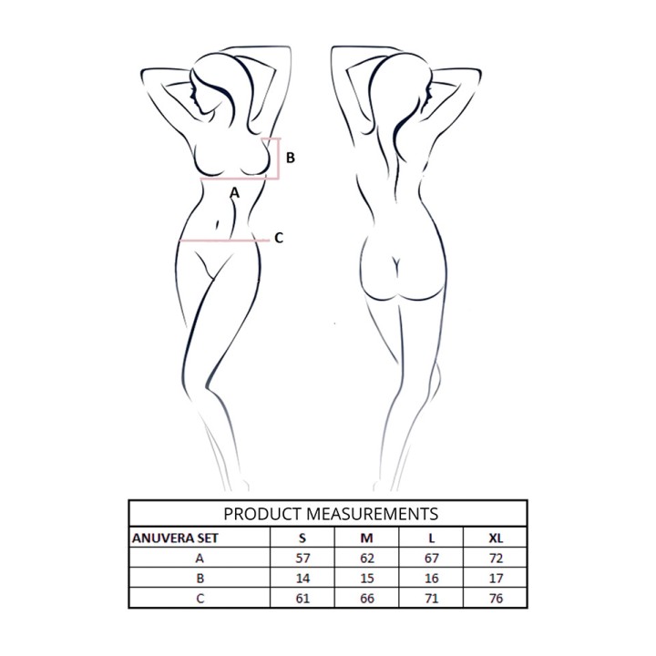 PASSION Sada pásiek a tanga ANUVERA D-244595VAR