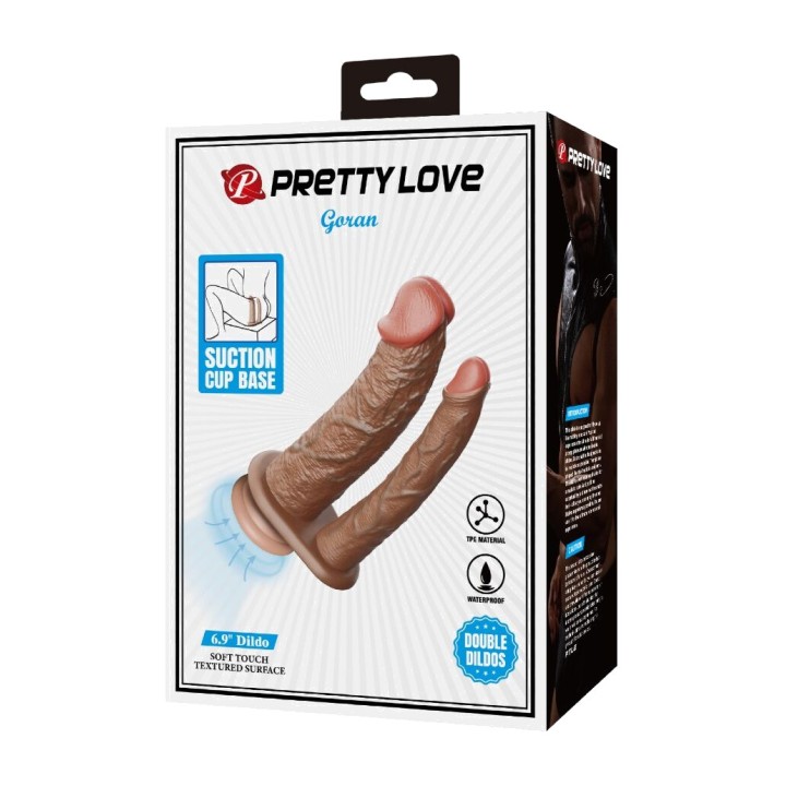PRETTY LOVE Realistischer Doppeldildo GORAN D-242725