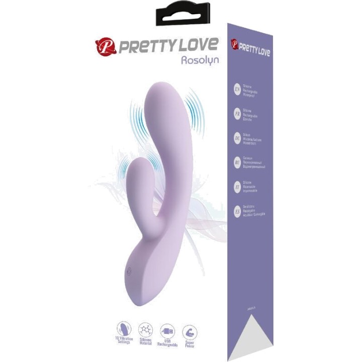 PRETTY LOVE Rabbit vibrator with 10 vibration settings