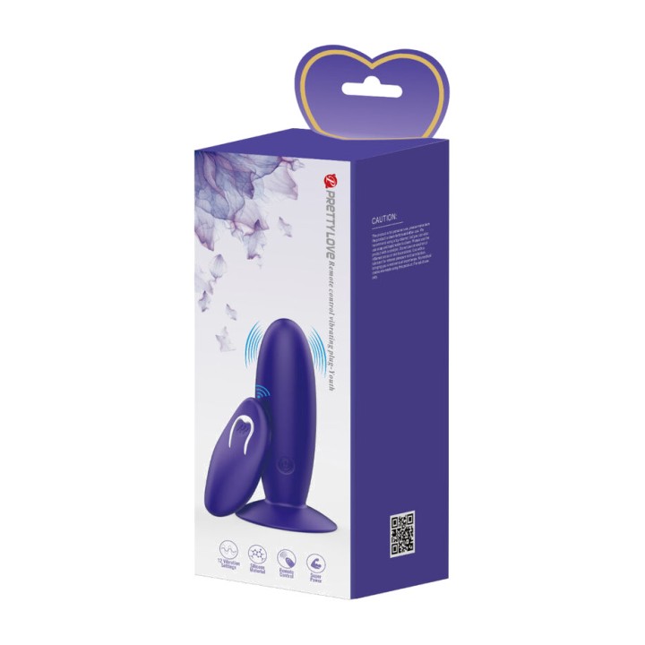 PRETTY LOVE Plug anal vibrante avec télécommande YOUTH