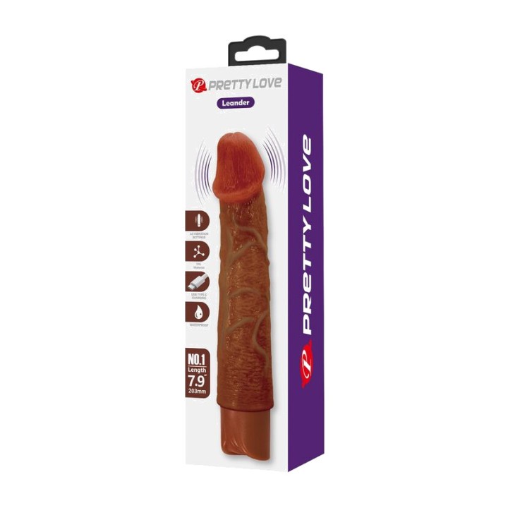 PRETTY LOVE Realistischer Dildo LEONARDO 20CM Ø 4CM D-246068
