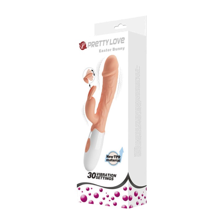 PRETTY LOVE Vibrator s stimulátorom EASTER BUNNY D-234968