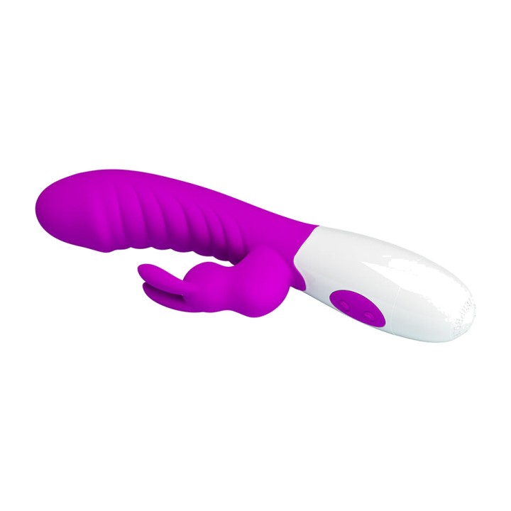 PRETTY LOVE Vibrátor so štětcom NAUGHTY BUNNY D-245190