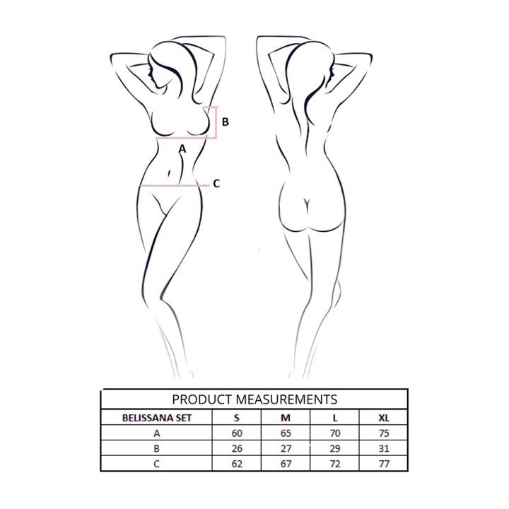 PASSION Bra and thong set BELISSANA D-244627VAR