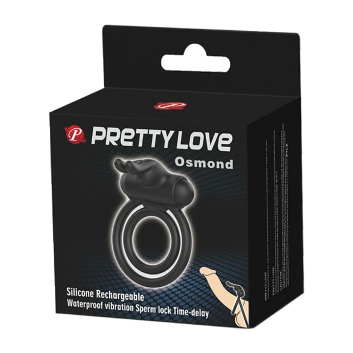 PRETTY LOVE Silicone vibration ring OSMOND D-219979
