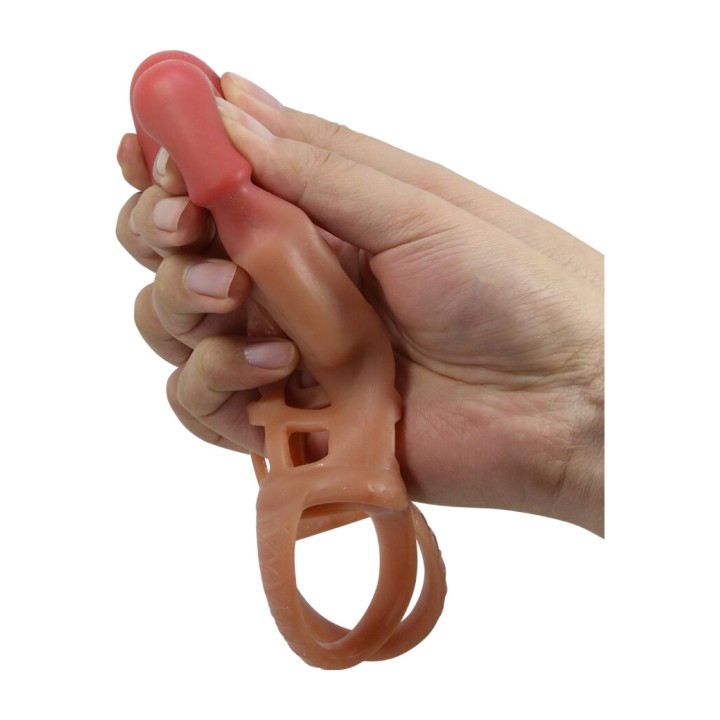 PRETTY LOVE Couvre-pénis avec vibration PRESTON 18 CM