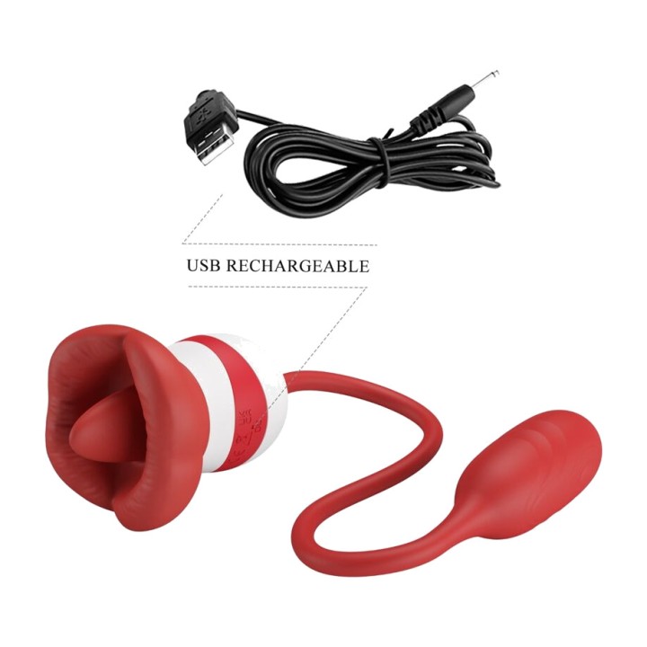 PRETTY LOVE Mannlig oral stimulator ALIYAH D-240542
