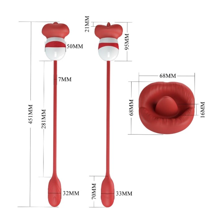 PRETTY LOVE Mannlig oral stimulator ALIYAH D-240542