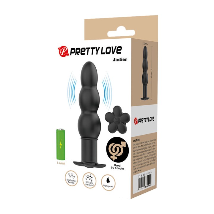 PRETTY LOVE Analplug med vibration JADIER D-245227