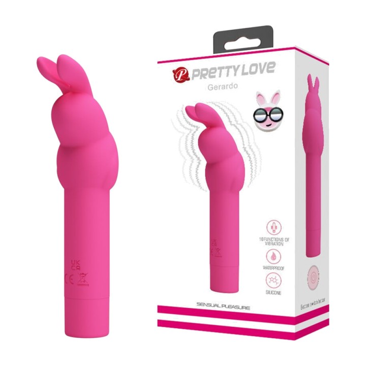 PRETTY LOVE Vibrador coelho de silicone GERARDO D-236966