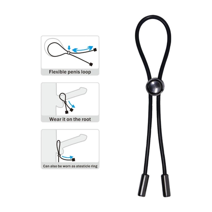 PRETTY LOVE Penis and testicle string ring D-238287