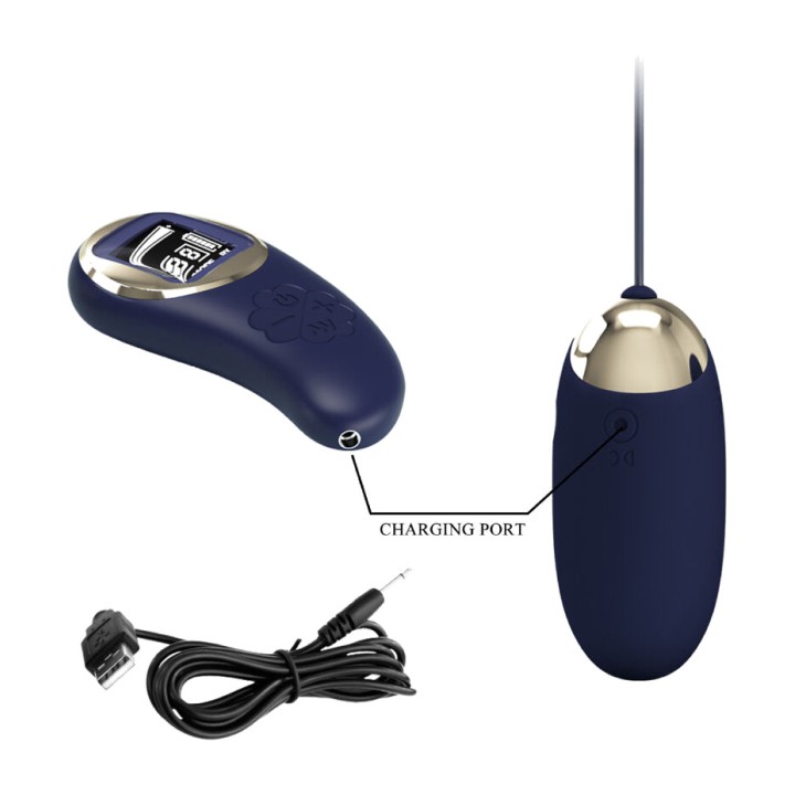 PRETTY LOVE Ovală vibratoare cu comandă remote MINA