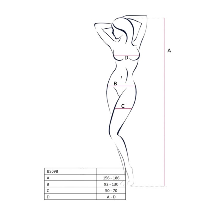 PASSION Kvinde body stocking BS098 D-236364VAR