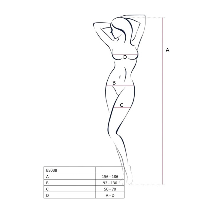 PASSION Women's bodystocking BS038 D-216420VAR