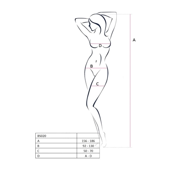 PASSION Bodystocking per dona BS020 D-216375VAR