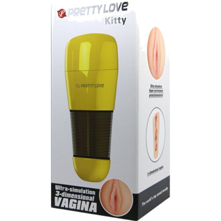 PRETTY LOVE Mandeldild med vibrerende vagine KITTY ULTRA