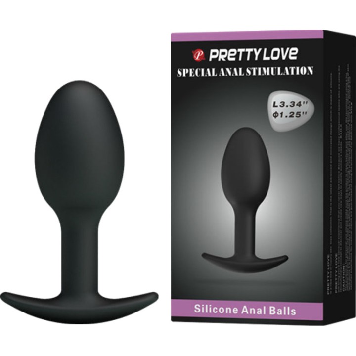 PRETTY LOVE Analplug af silicon 6,5 CM D-211806
