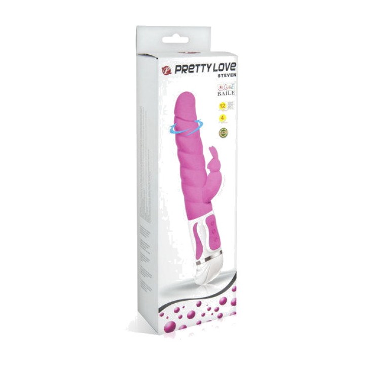 PRETTY LOVE Vibrátor so štětcom SMART STEVEN D-207064
