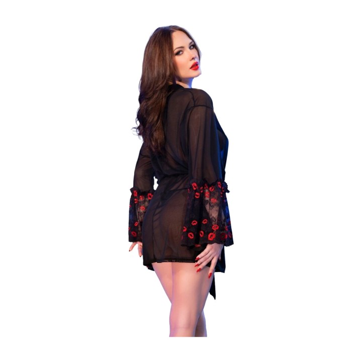 CHILIROSE Body short com conjunto de tanga CR 4882