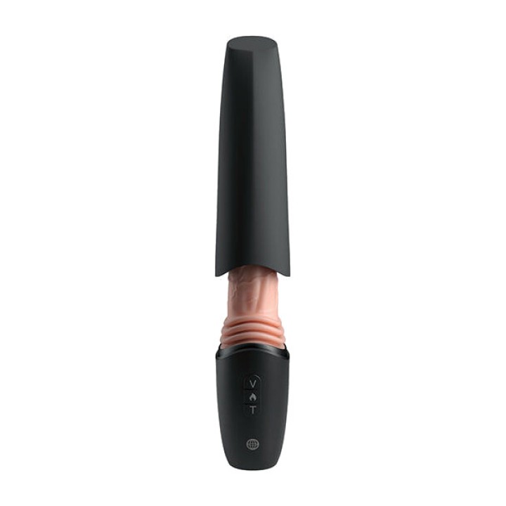 PIPEDREAM Realistic silicone dildo with thrusting, vibration