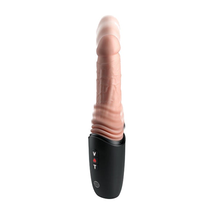 PIPEDREAM Realistic silicone dildo with thrusting, vibration