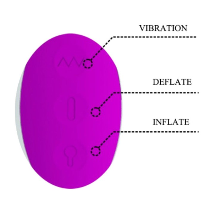 PRETTY LOVE Vibratore rabbit gonfiabile ricaricabile DEMPSEY