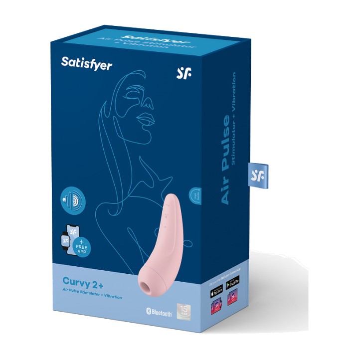 SATISFYER Succionador de clítoris con vibración y app CURVY