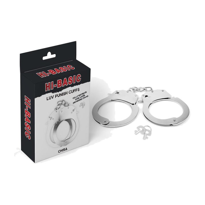 CHISA Esposas de metal con llaves LUV-PUNISH CN-632143542