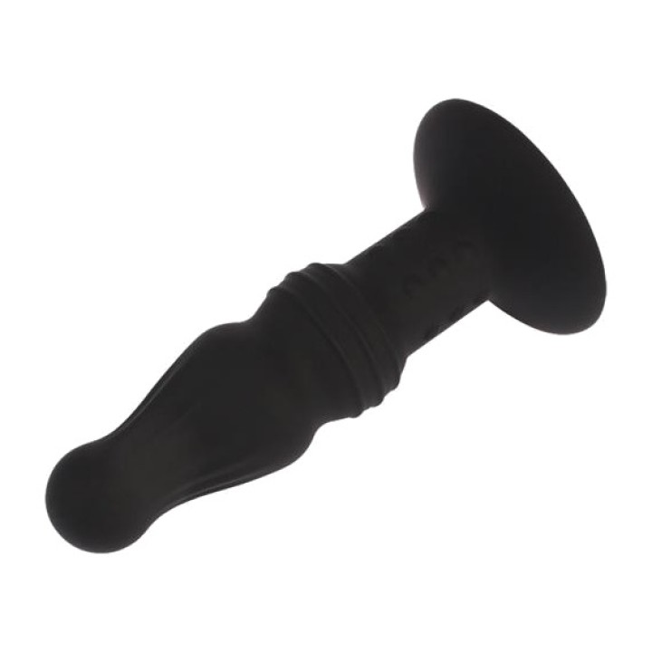 CHISA Textured silicone anal plug with ring and suction cup