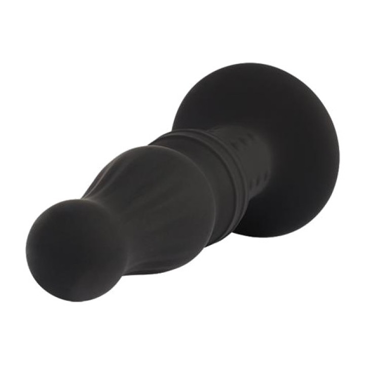 CHISA Textured silicone anal plug with ring and suction cup