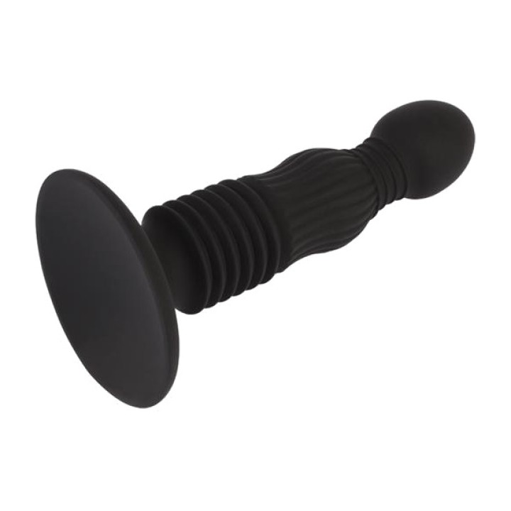 CHISA Plug anale in silicone scanalato con ventosa DELIGHT